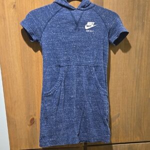 Nike Heathered Blue Hooded Dress